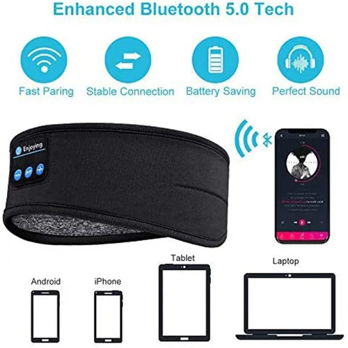 Bluetooth 5.0 Sleep Headband | 10-Hour Battery Wireless Headphones