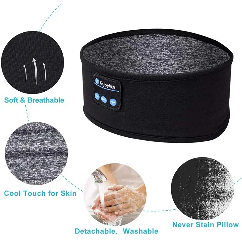 Bluetooth 5.0 Sleep Headband with Noise Cancellation | Wireless Headphones