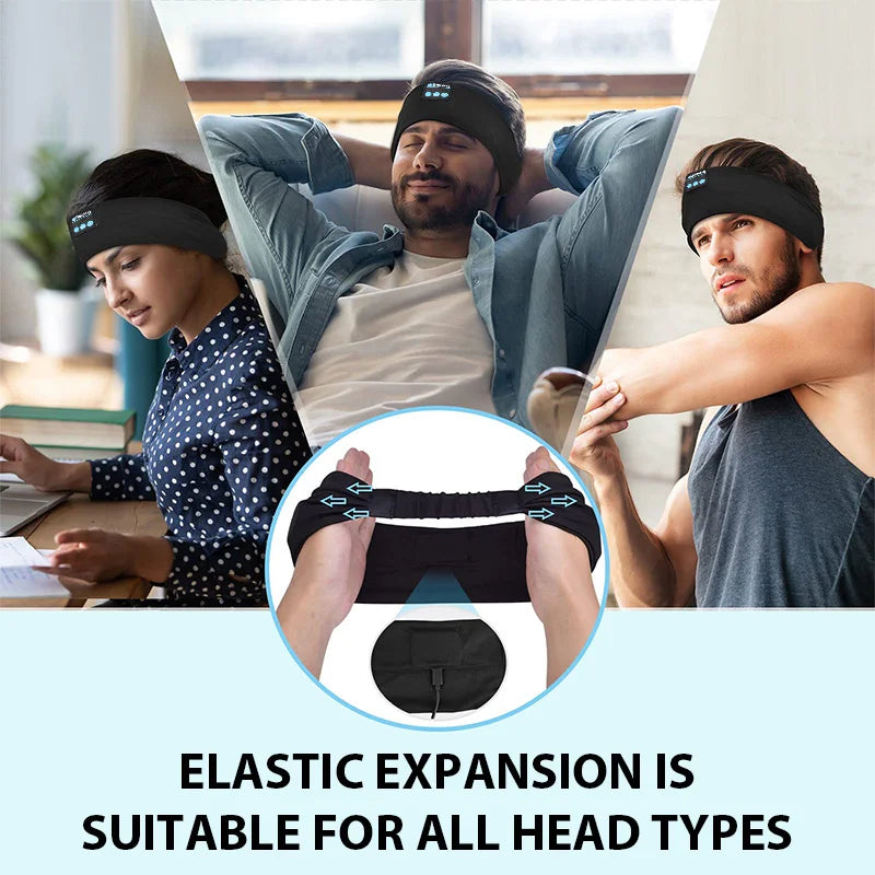 Bluetooth Sleep Headband | Wireless Music Headphones for Sleep, Yoga & Running