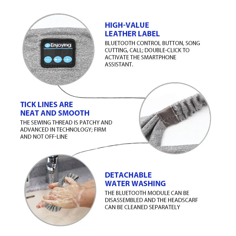 Bluetooth Sleep Headband | Wireless Music Headphones for Sleep & Yoga